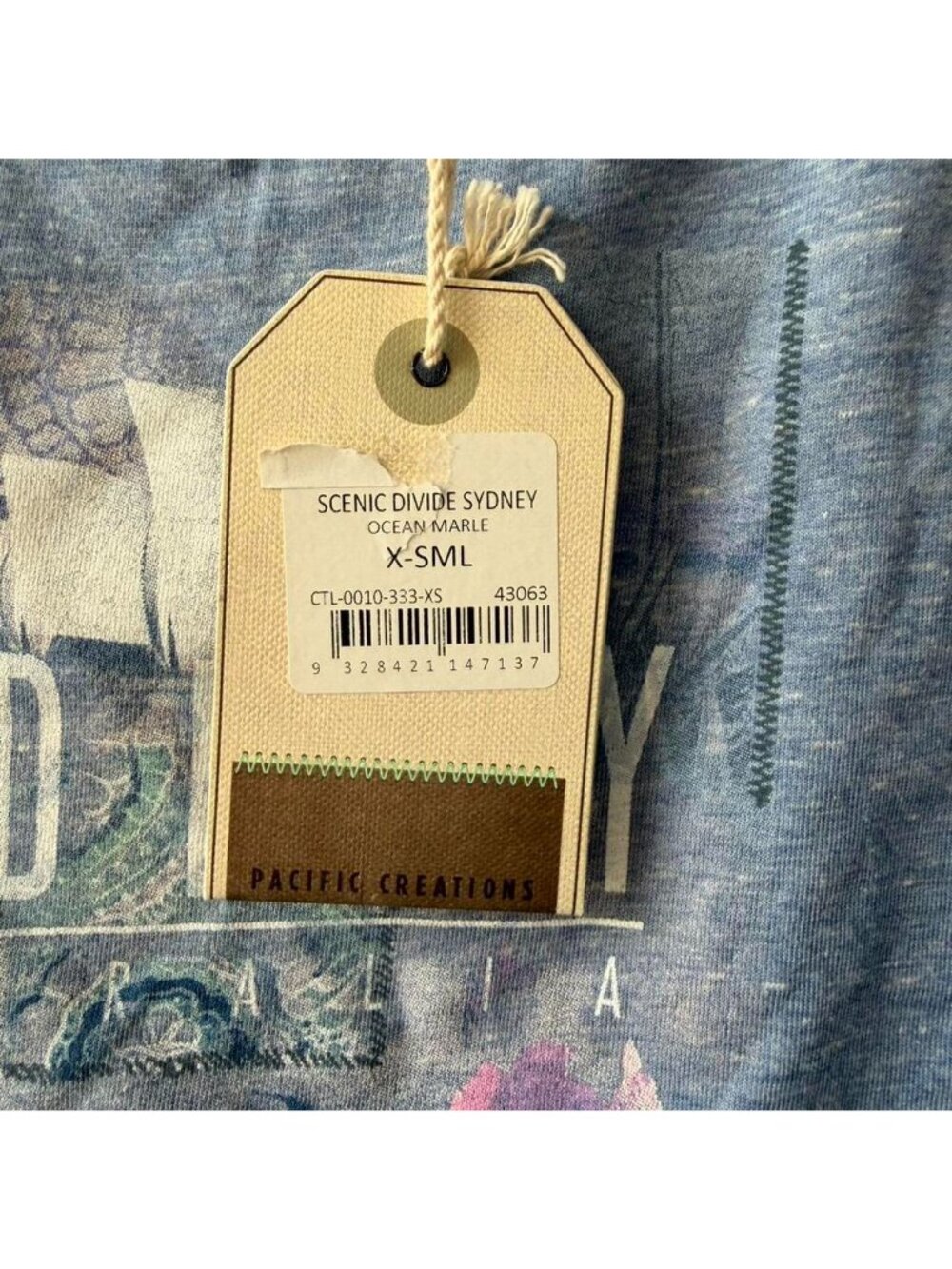 Pacific Creations Blue Graphic Tee - Picture 2 of 7